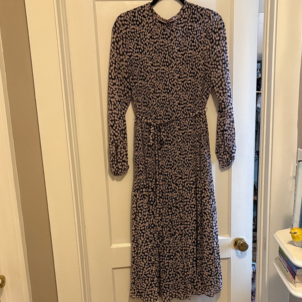 Boden Purple Long Sleeve Dress